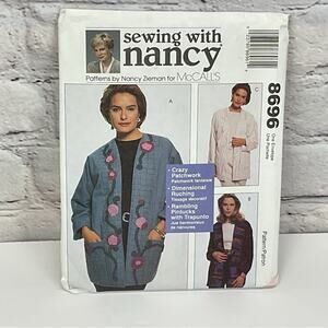 Vintage McCall's Sewing Pattern #8696 by Nancy Zieman Jacket Women's S-XL Uncut